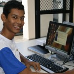 Estudante do Senai Bruno Felipe participante da Olimpíada do Conhecimento