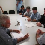 Empresários do comércio em reunião com o prefeito Rui Palmeira