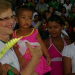 Médica Zilda Arns na festa de 25 anos da Pastoral da Criança em Alagoas.