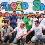 Prefeito, vice-prefeito, secretários e equipe que trabalham pelo sucesso do Bairro Vivo nas comunidades de Maceió