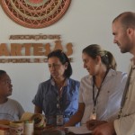 Empresário francês Julien Grandiére visita e conversa a Associação das Artesãs de Coruripe