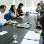 Reunião do secretário Luiz Otávio Gomes com equipe a viabilidade dos polos agrotecnológicos