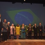 Governador Teotonio Vilela Filho, secretário de Cultura Osvaldo Viégas, e os homenageados com a Comenda Ordem do Mérito dos Palmares