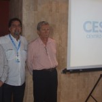 Reitor João Sampaio, coordenador do curso de Medicina, professor Carlos Henrique e o vice-reitor Douglas Apratto