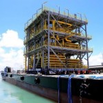 Módulo de processamento de CO2 produzido e montado em Alagoas que servirá ao pré-sal