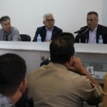 Secretário Alfredo Gaspar trouxe para a reunião com os dirigentes das entidades do setor produtivo a cúpula da Defesa Social