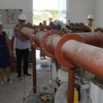 Secretária de Infraestrutura Maria Aparecido e técnicos visitam a obra em Marechal Deodoro