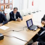 Diretoria executiva da ALGÁS liderada pelo presidente Arnóbio Cavalcante em reunião com governador Renan Filho