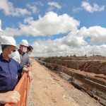 Ministro do Desenvolvimento Regional, Rogério Marinho, governador Renan Filho inspecionou as obras do trecho 4, em São José da Tapera, e fez a entrega de 30 sistemas de dessalinização de água