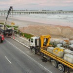 Obras de contenção do mar começaram a ser executadas na Praia do Sobral
