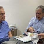Governador interino Ronaldo Lessa e  Gino César, secretário de  Estado do Meio Ambiente e dos Recursos Hídricos (Semarh)