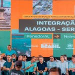 Governador Paulo Dantas destaca o esforço do ministro Renan Filho para a construção da ponte Penedo a Neópolis
