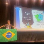 José Mendes obteve ouro geral, com melhor desempenho entre todos os alunos do mundo que participaram da competição, cujas questões da prova foram em inglês